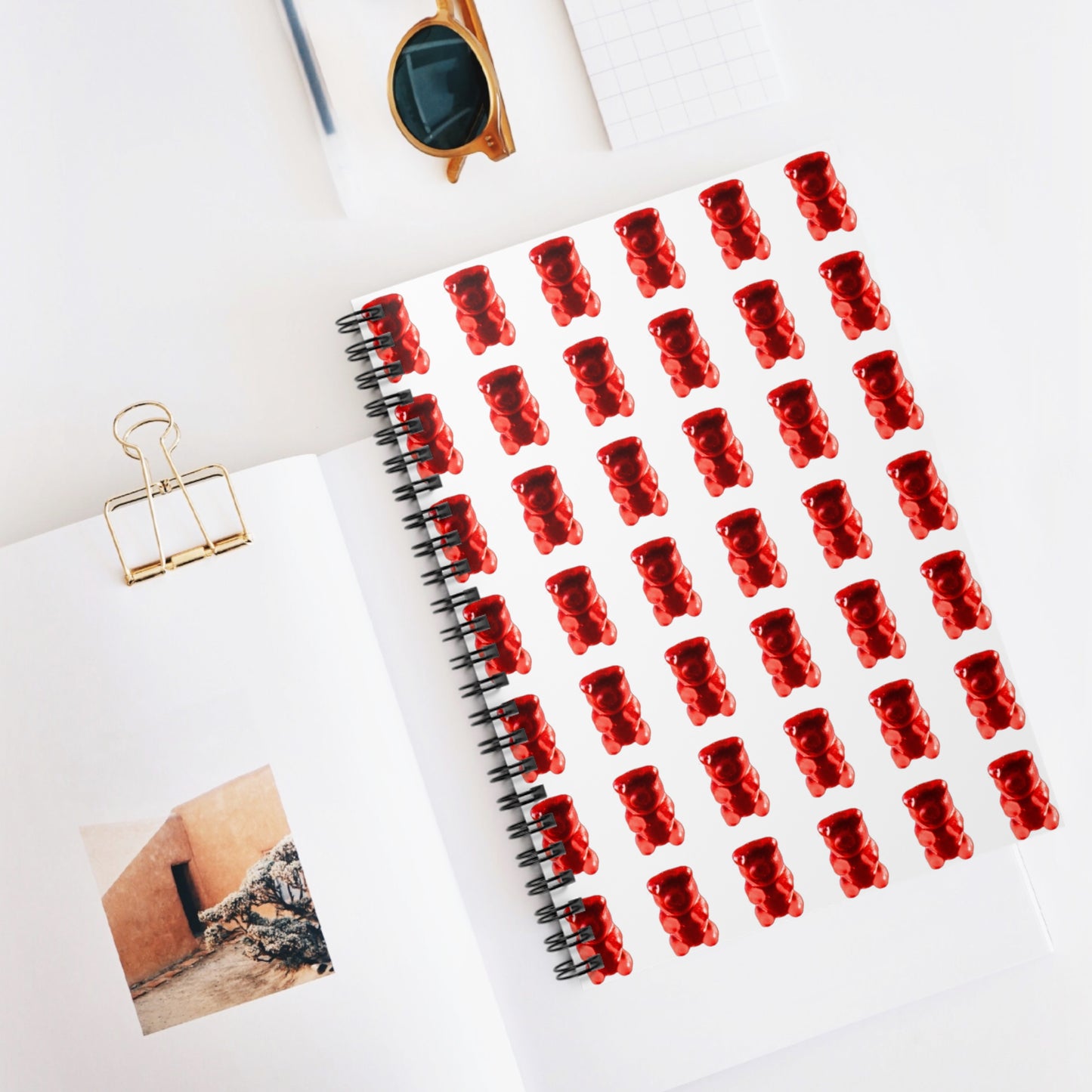Gummy Bear Themed (Red) Candy Spiral Notebook