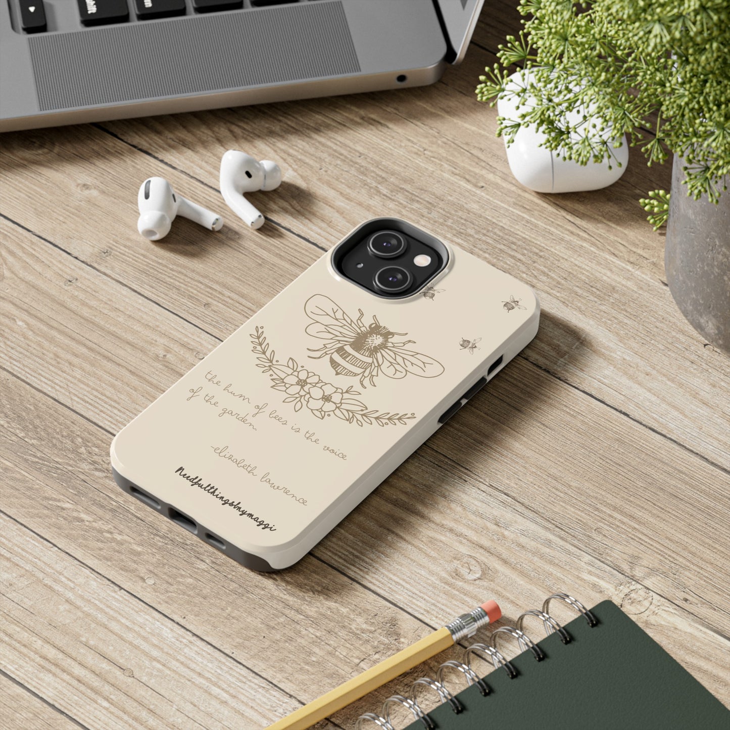 Bee Series iPhone (13-15 Pro, Plus, Max, Mini) Tough Case