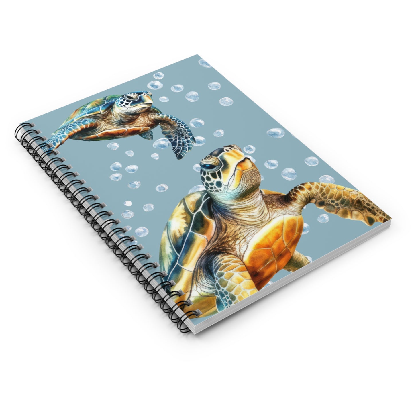 Sea Turtle Theme Spiral Bound Notebook
