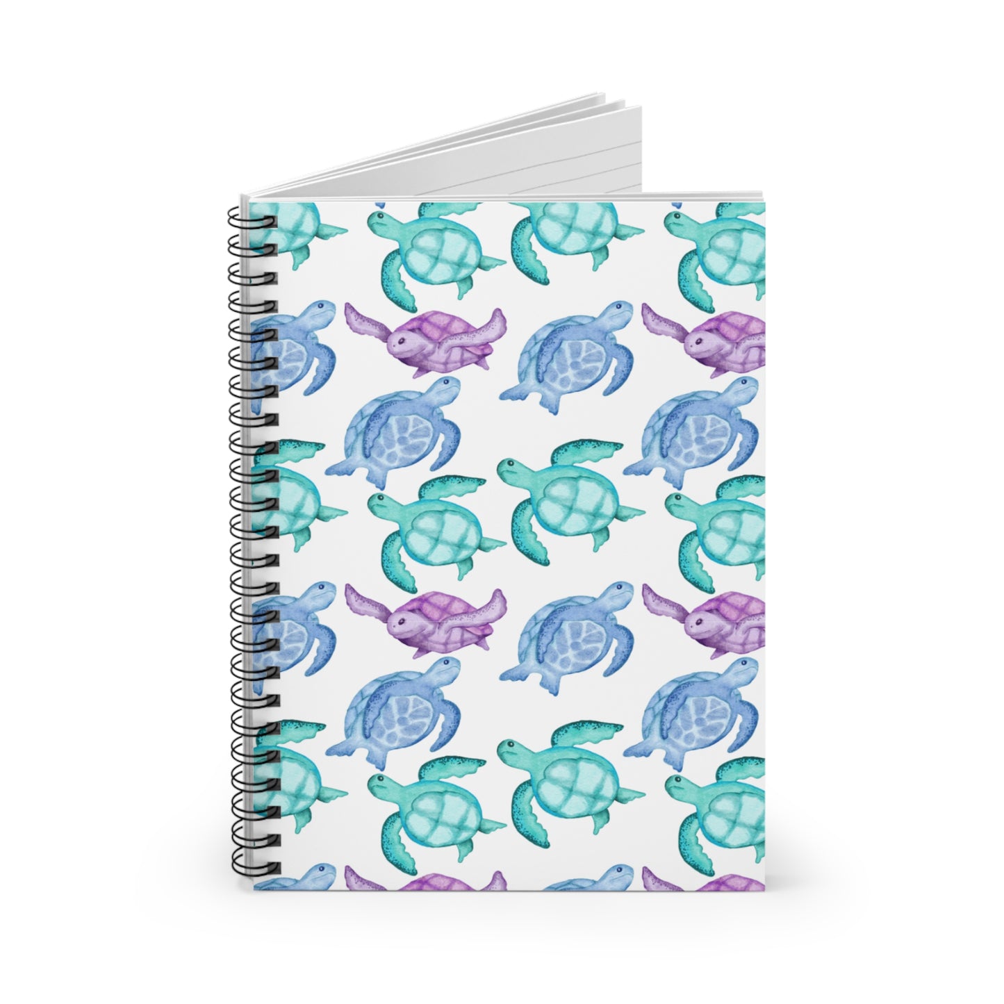 Sea Turtle Theme Spiral Bound Notebook