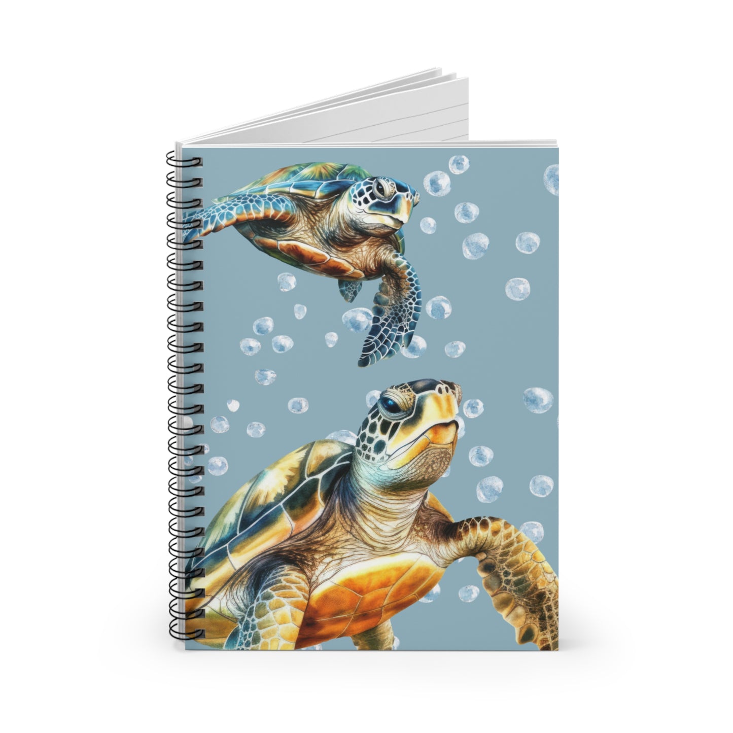 Sea Turtle Theme Spiral Bound Notebook