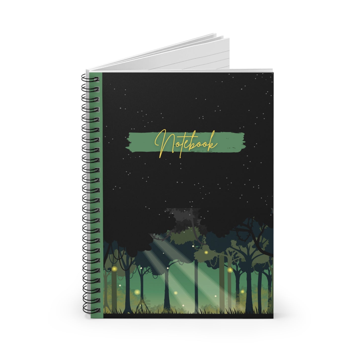 Green Forest Spiral Bound Notebook