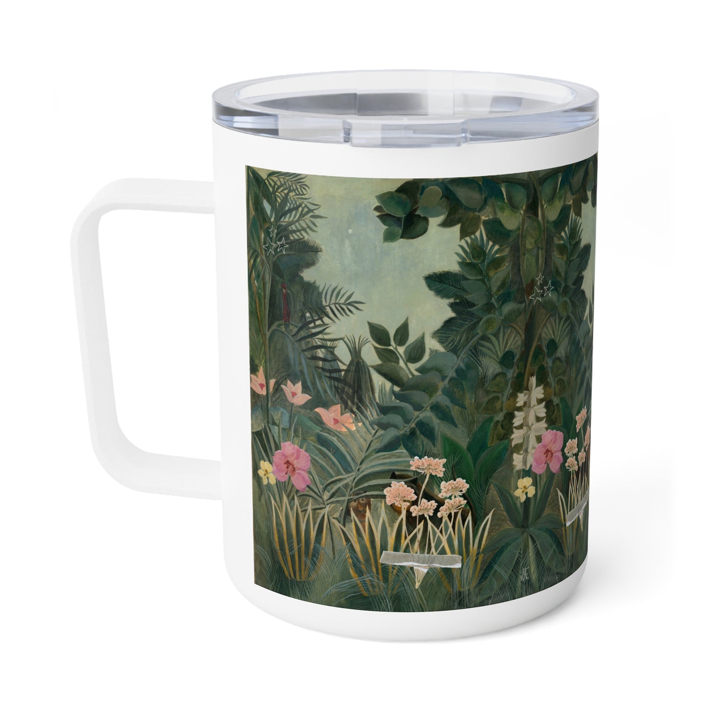 Vintage Design Insulated Coffee Mug, 10oz