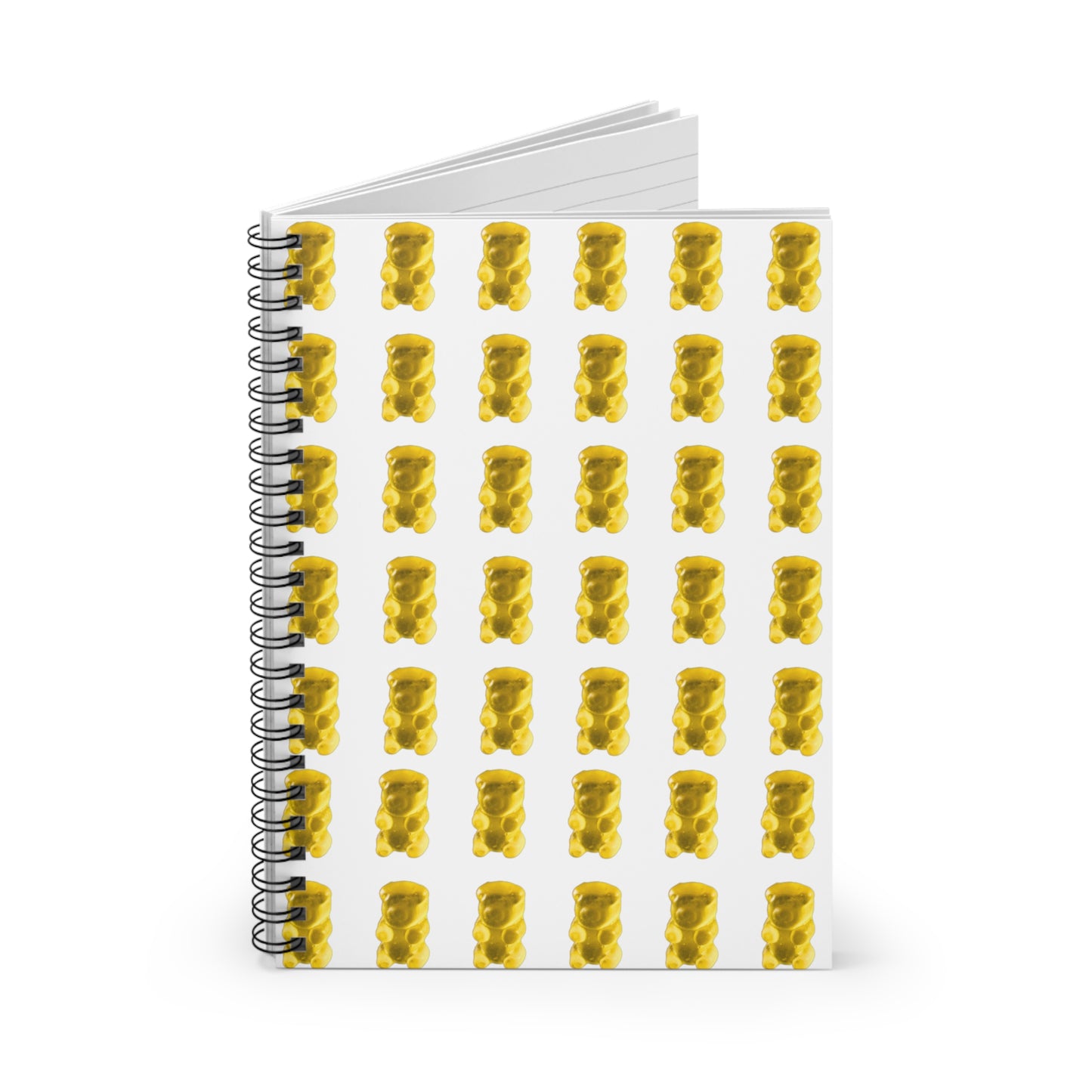 Gummy Bear Themed (Yellow) Candy Themed Spiral Notebook
