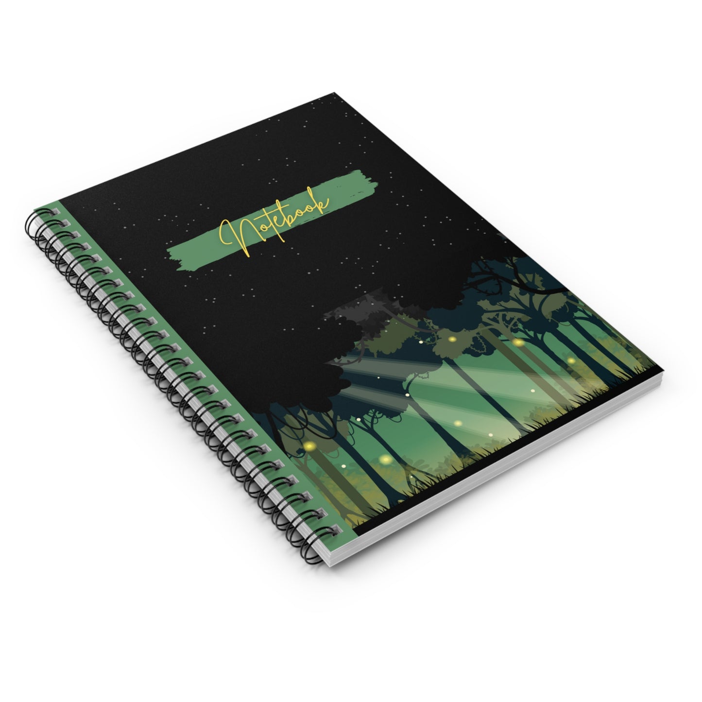 Green Forest Spiral Bound Notebook