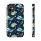 Boho Whale Cloud and Stars Series iPhone (11-15 Pro, Plus, Max, Mini) Tough Phone Case