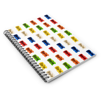 Gummy Bear Themed (Multi) Candy Spiral Notebook