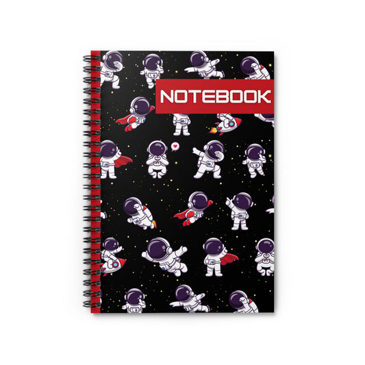 Astronaut Themed Spiral Bound Notebook