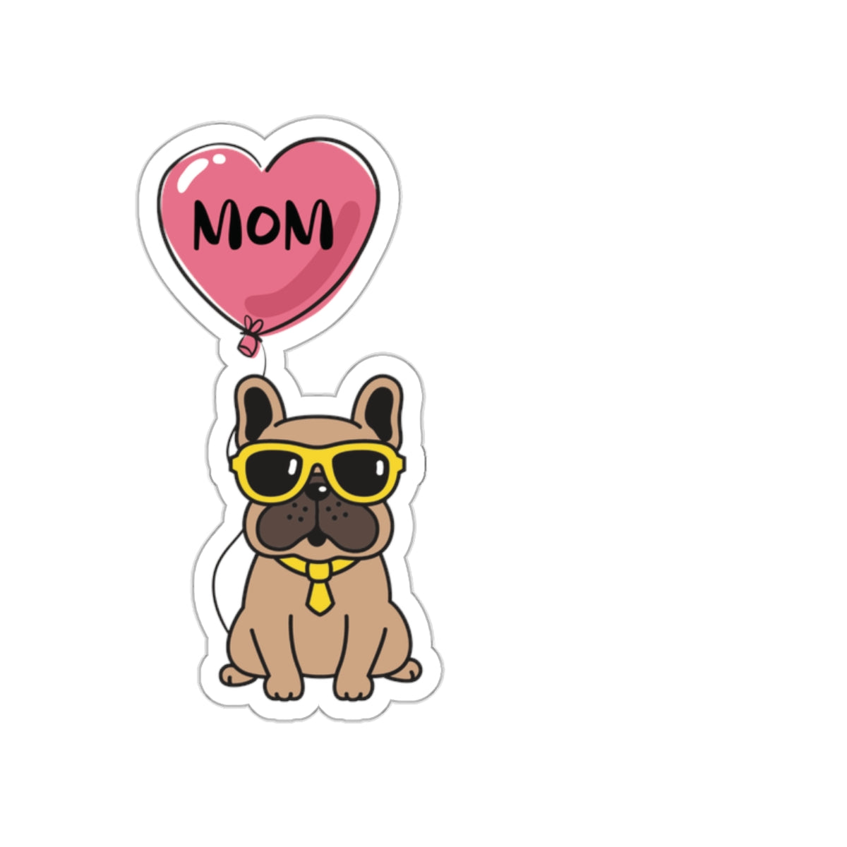 French Bulldog Mom Vinyl Indoor/Outdoor Vinyl Sticker