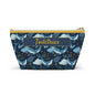 Boho Whale (Cloud) Ocean Print Travel Accessory Bag - A Great Gift For Her!