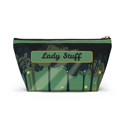 Green Forest Print Travel Accessory Bag - A Great Gift For Her!