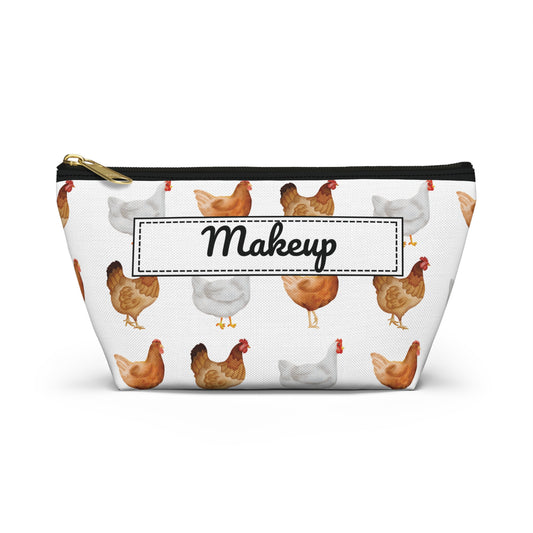 Farm Chicken Print Travel Accessory Bag - Organize your Coop!