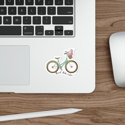 Beach Bike Vibes Indoor/Outdoor Die Cut Vinyl Sticker