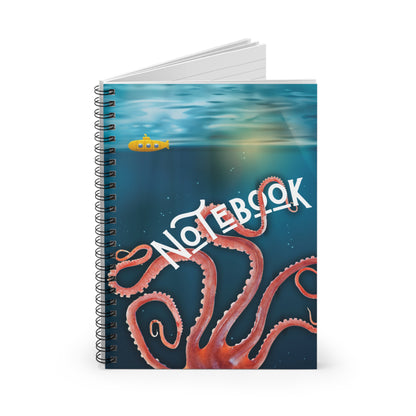 Octopus Vs Sub Spiral Bound Notebook