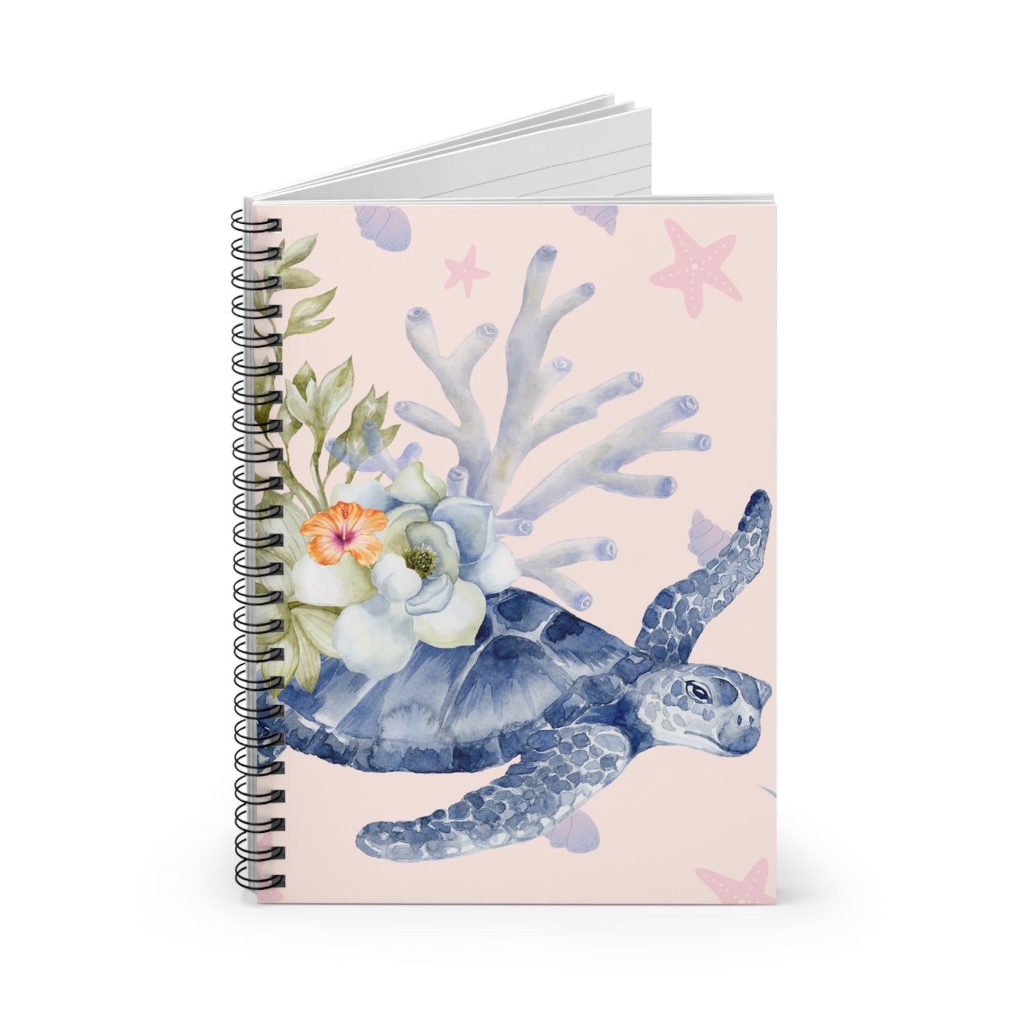 Sea Turtle Theme Spiral Bound Notebook