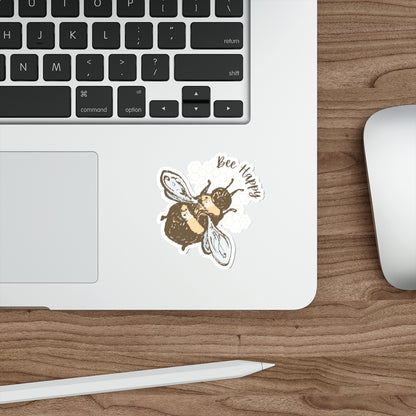 Bee Happy Indoor/Outdoor Vinyl Die Cut Sticker