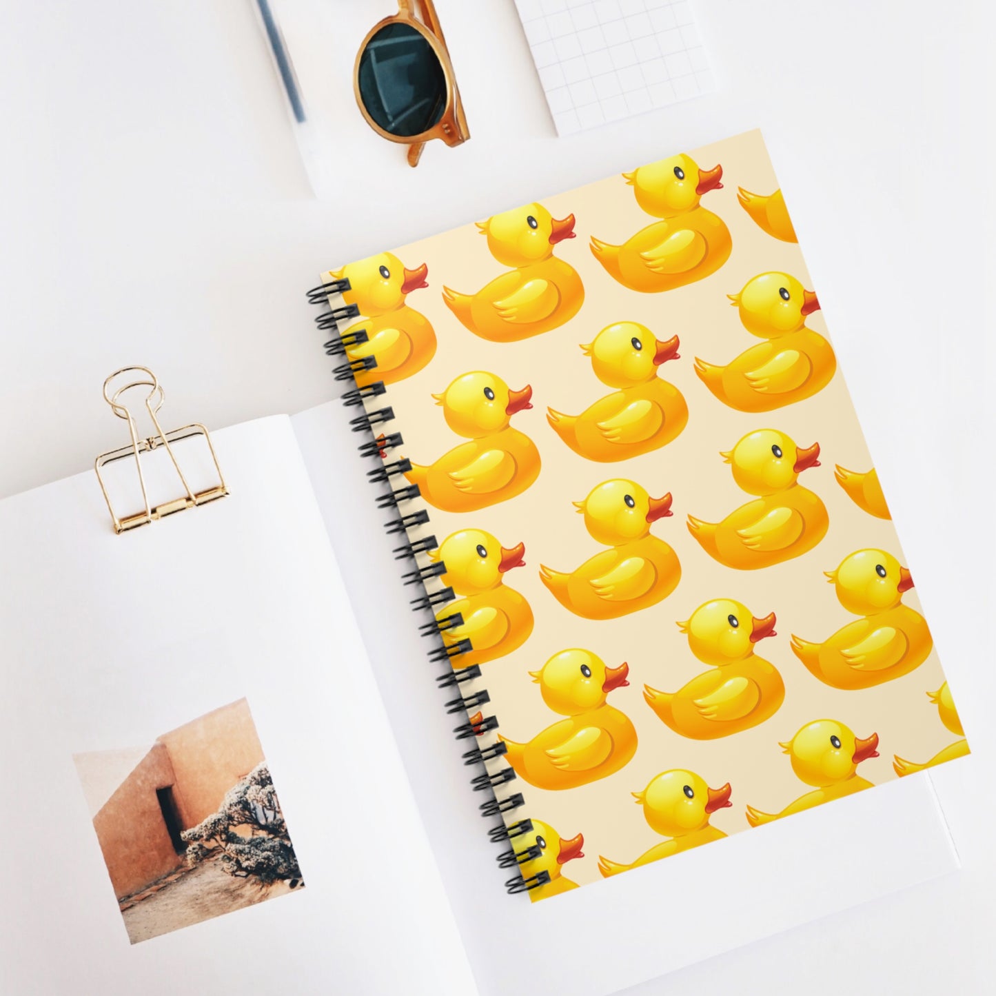 Rubber Duck Themed Spiral Notebook