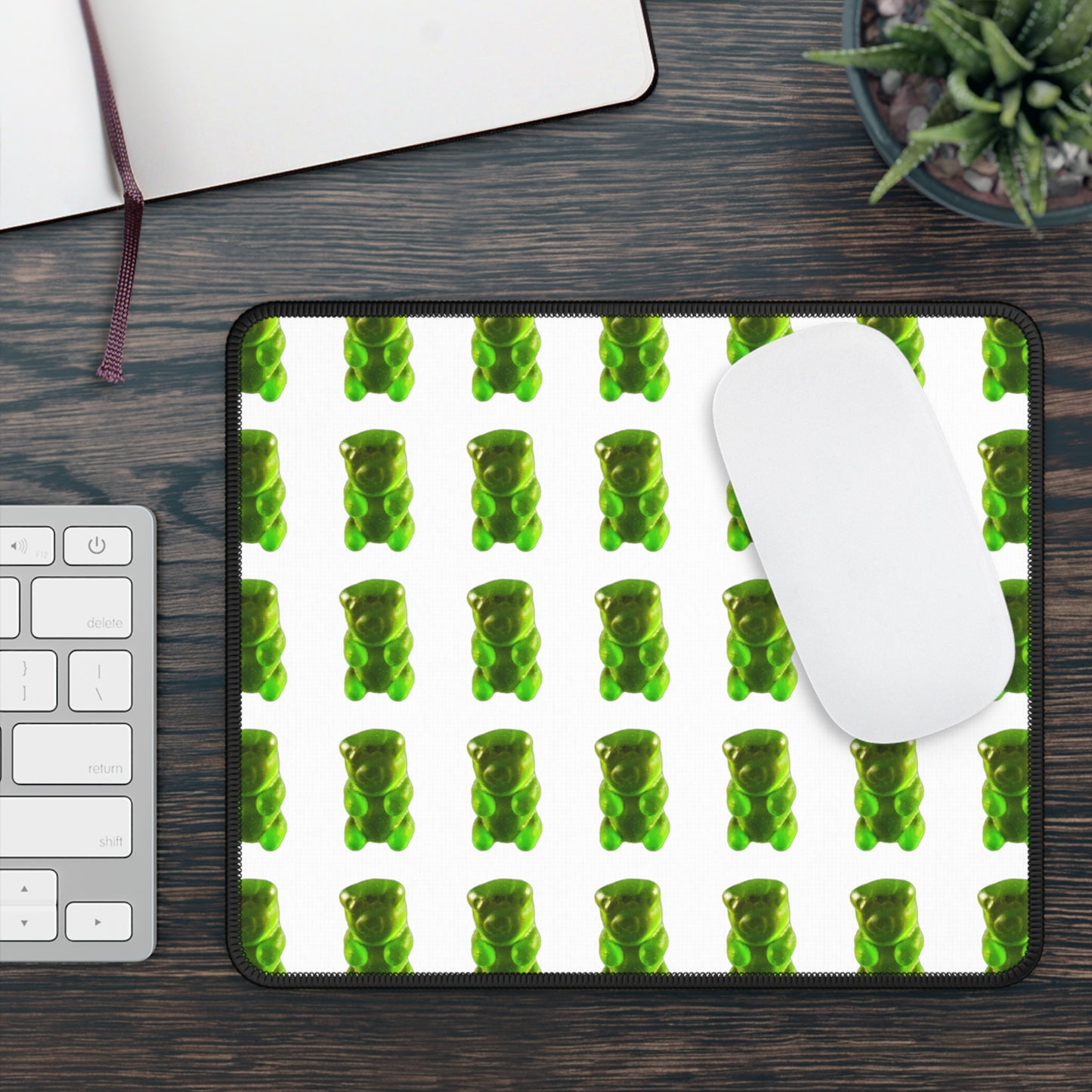 Green Gummy Bear Gaming Mouse Pad