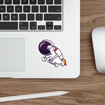 Astronaut Jet Pack Indoor/Outdoor Vinyl Die Cut Sticker