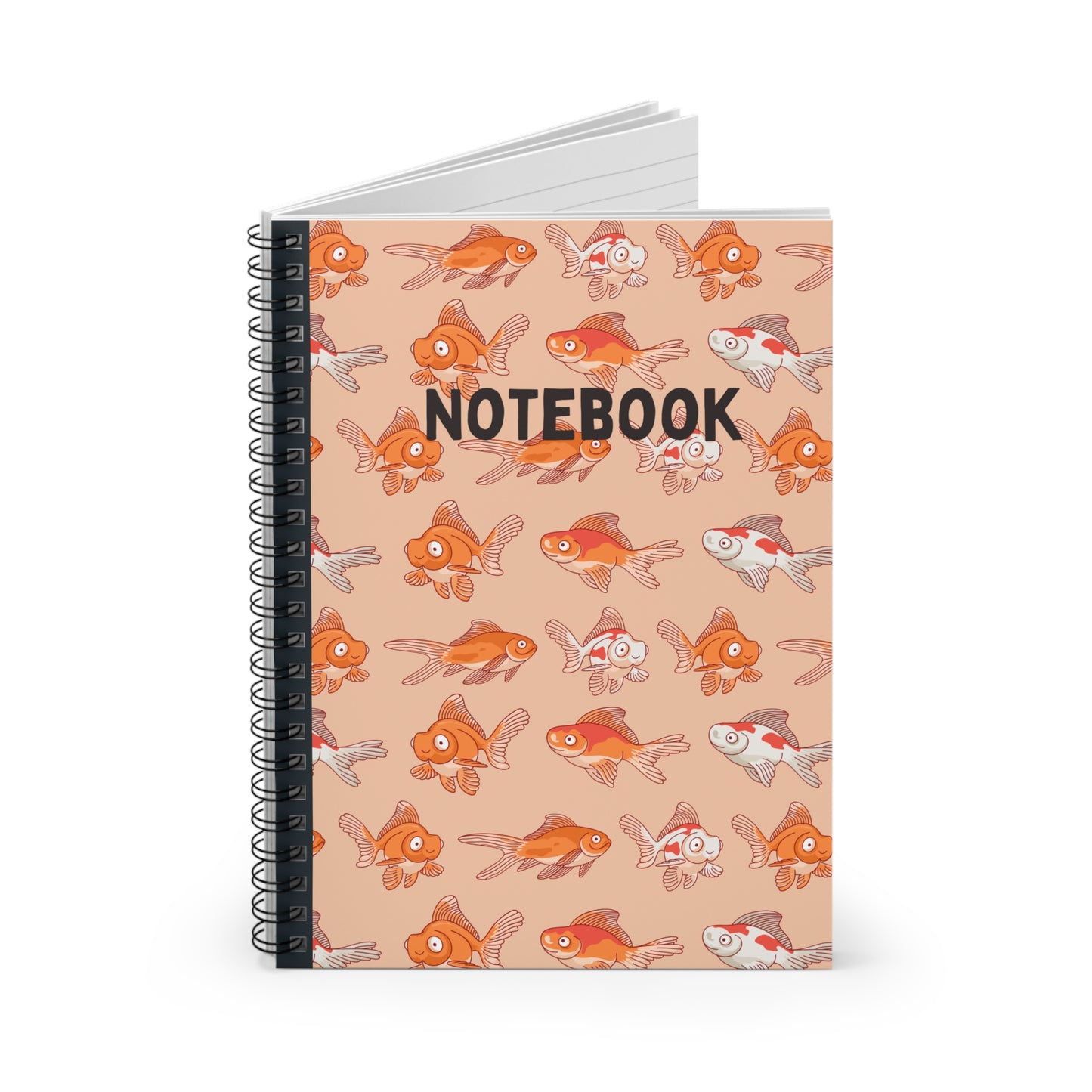 Goldfish Themed Spiral Bound Notebook