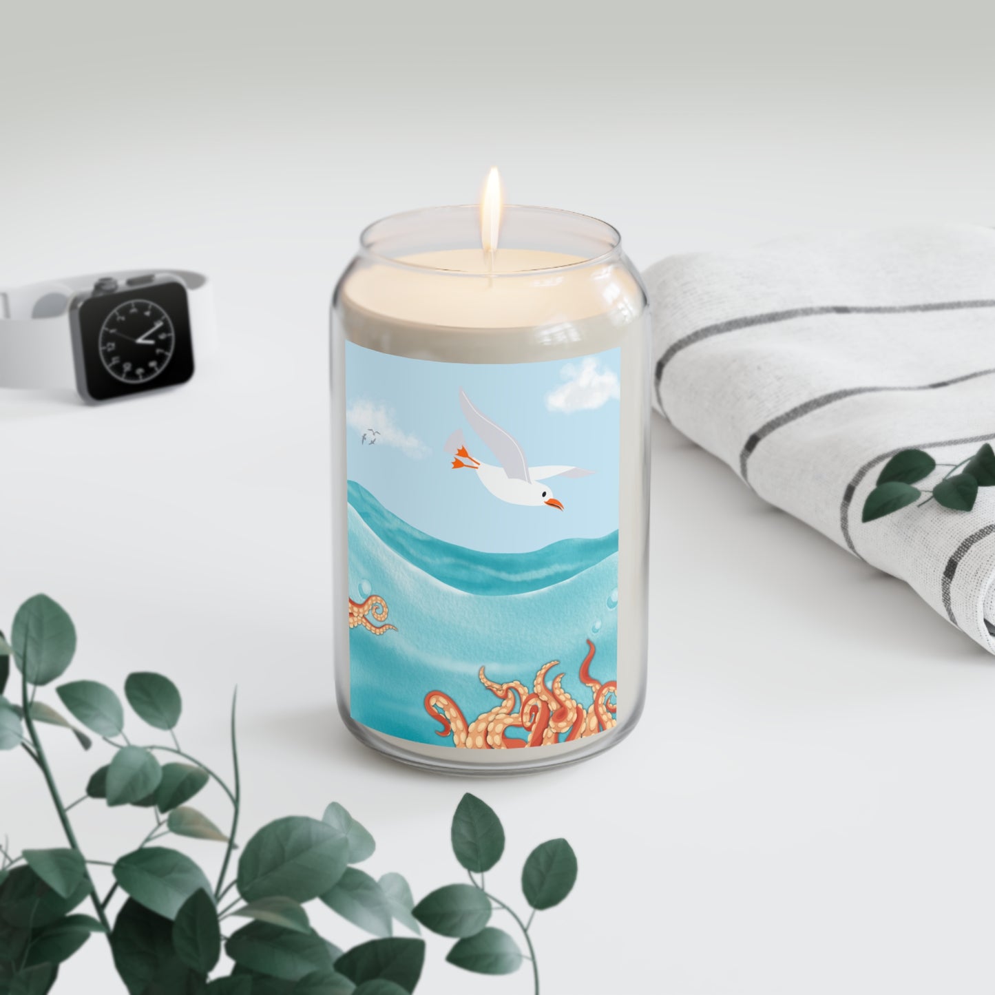 Ocean Breeze Scented Soy Candle