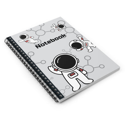 Astronaut Themed Spiral Bound Notebook