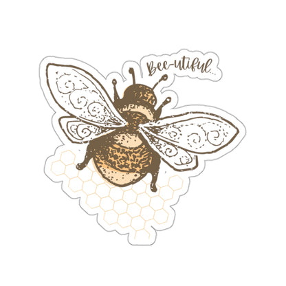 Bee-Utiful Bee Indoor/Outdoor Vinyl Die Cut Sticker