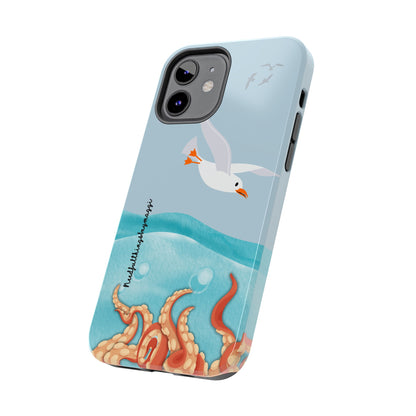 Seagull vs Octopus Series iPhone (11-15 Pro, Plus, Max, Mini) Tough Case