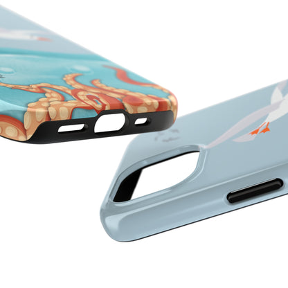 Seagull vs Octopus Series iPhone (11-15 Pro, Plus, Max, Mini) Tough Case