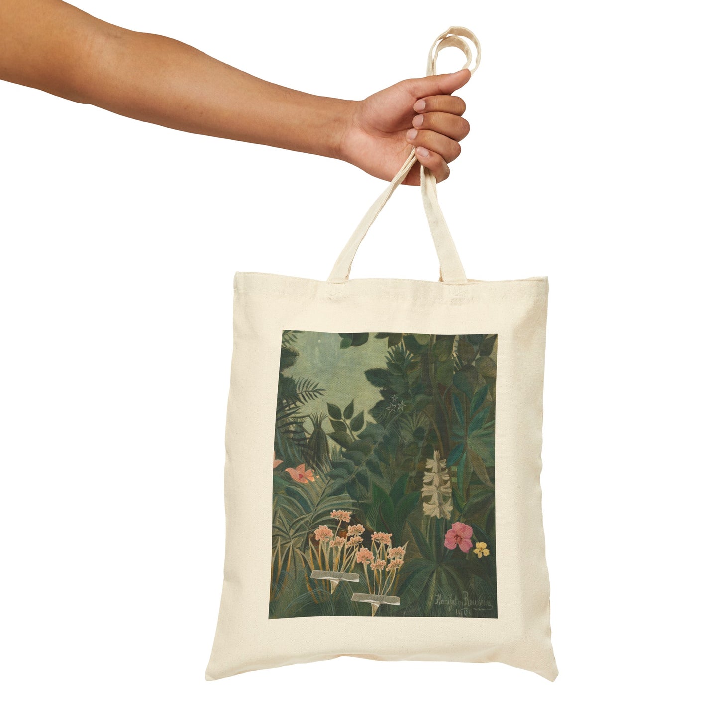 Vintage Forest Cotton Canvas Tote Bag