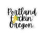 Portland Oregon Swear Word Die Cut Vinyl Indoor Outdoor Sticker