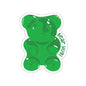 Green Gummy Themed Indoor/Outdoor Vinyl Die Cut Sticker