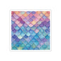 Mermaid Scales Square Indoor/Outdoor Vinyl Sticker