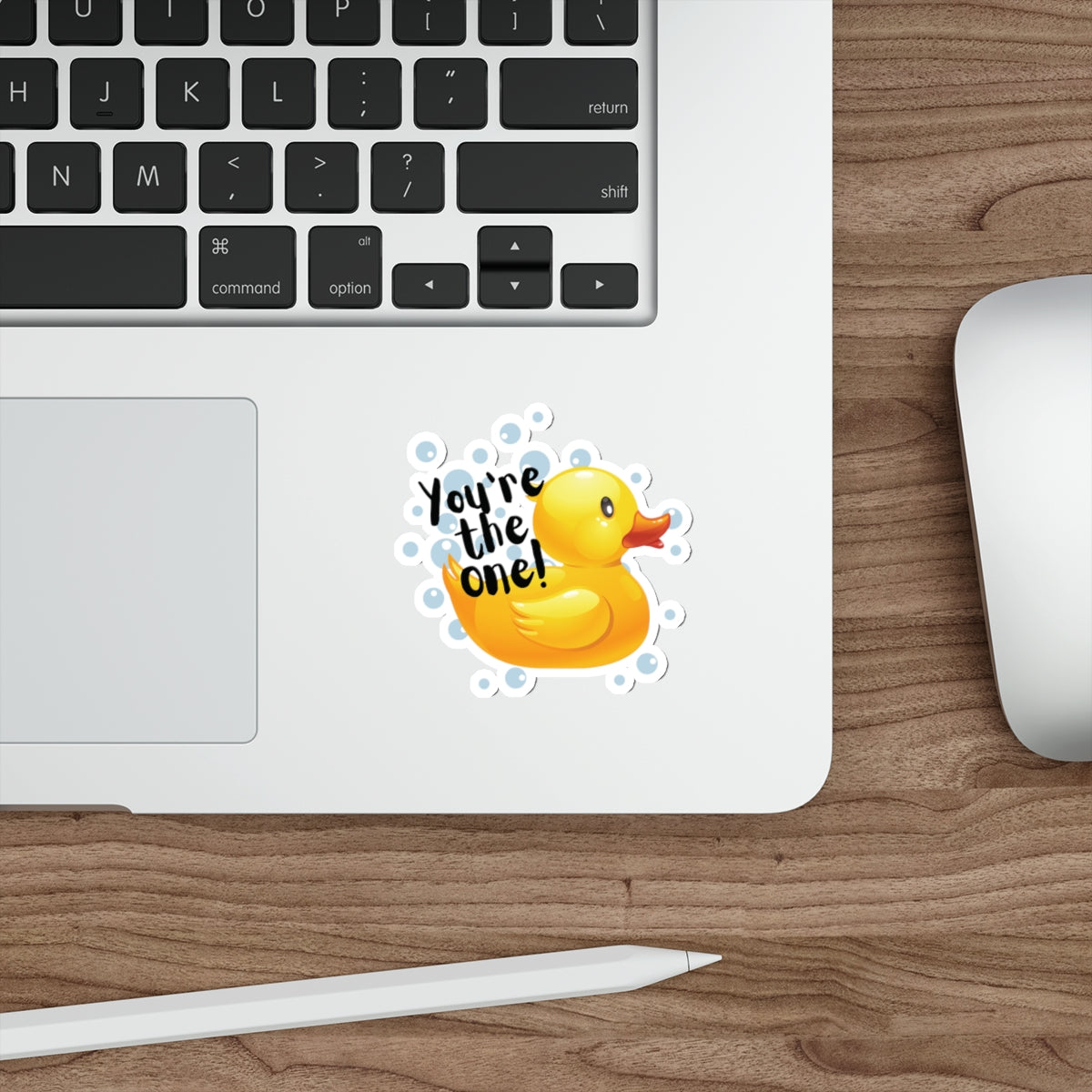 You're The One Rubber Duck Themed Indoor/Outdoor Die Cut Vinyl Sticker