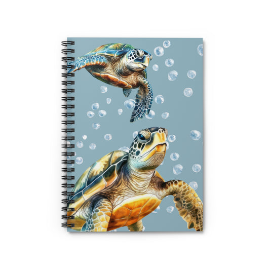 Sea Turtle Theme Spiral Bound Notebook