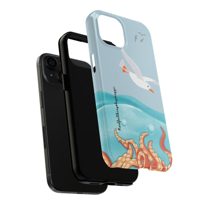 Seagull vs Octopus Series iPhone (11-15 Pro, Plus, Max, Mini) Tough Case