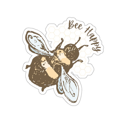 Bee Happy Indoor/Outdoor Vinyl Die Cut Sticker