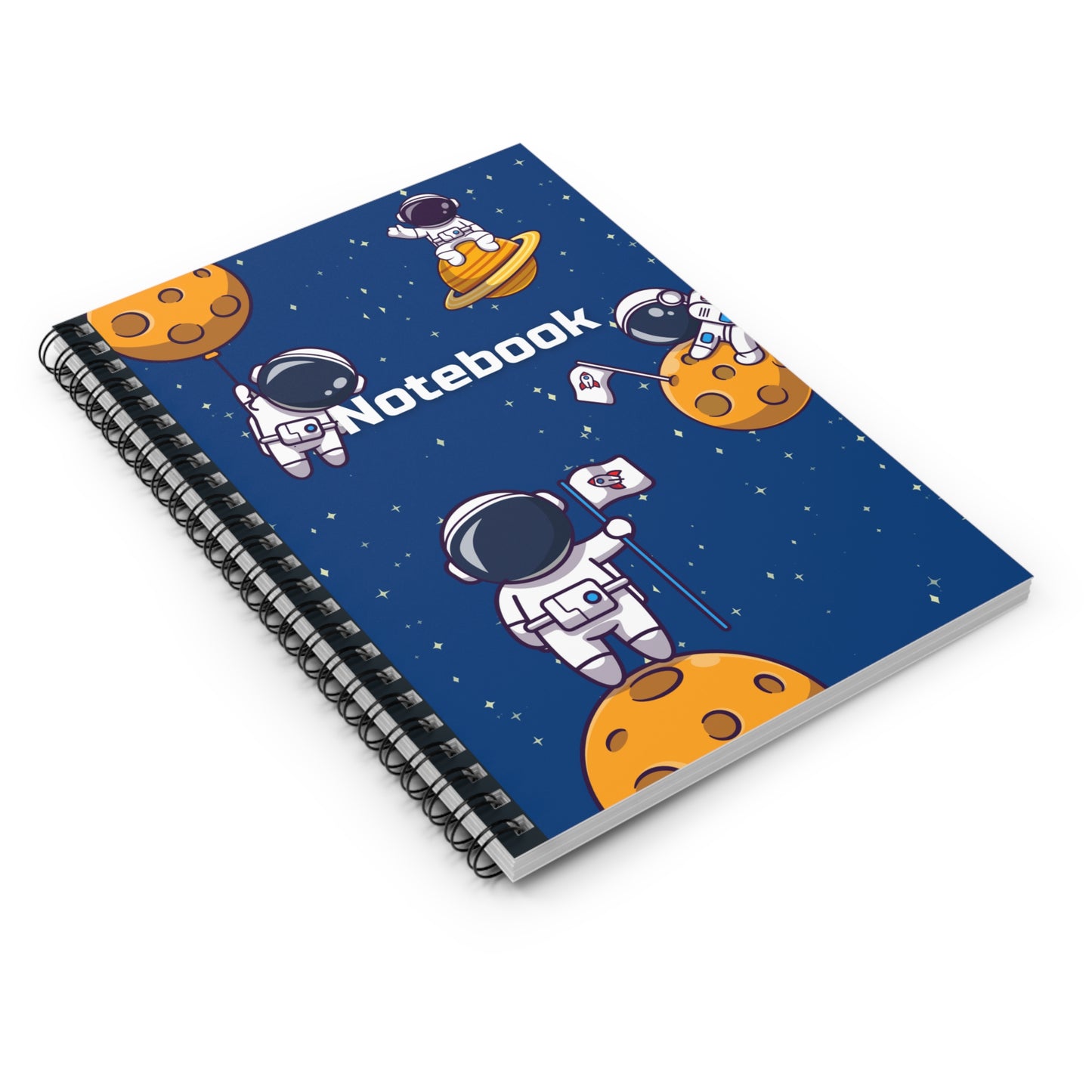 Astronaut Themed Spiral Bound Notebook