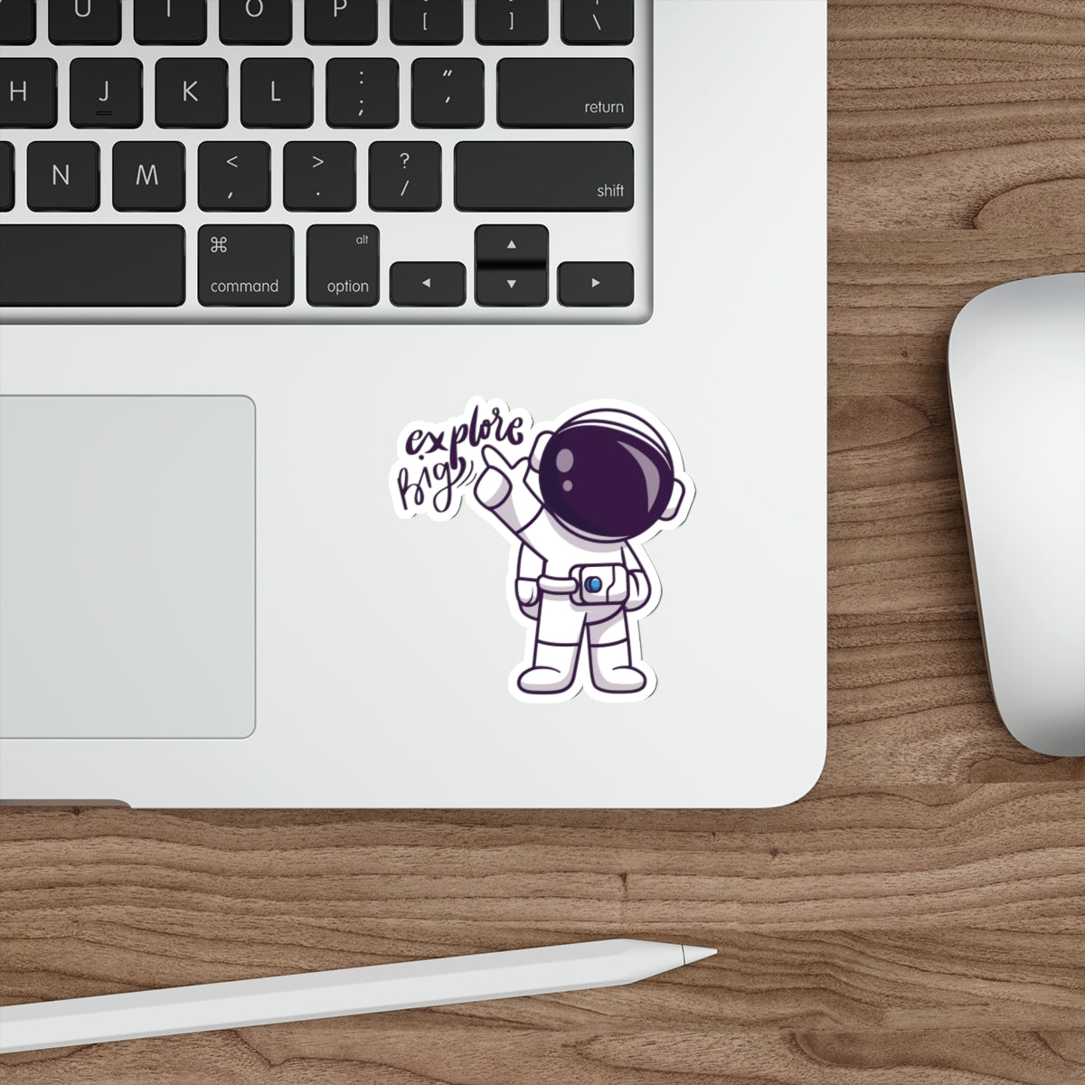 Explore Big Astronaut Indoor/Outdoor Vinyl Die Cut Sticker