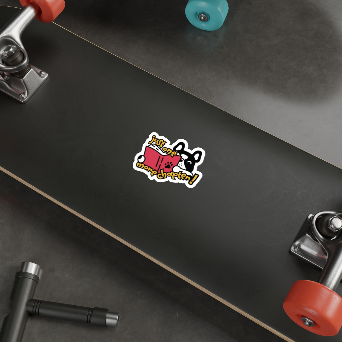 French Bulldog "One More Chapter" Vinyl Indoor/Outdoor Sticker