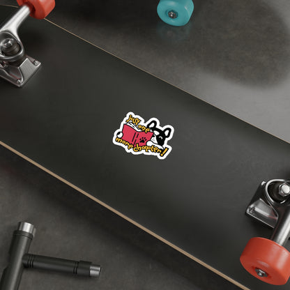French Bulldog "One More Chapter" Vinyl Indoor/Outdoor Sticker