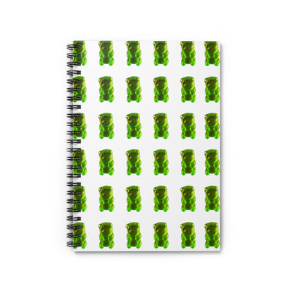 Gummy Bear Themed (Green) Candy Spiral Notebook