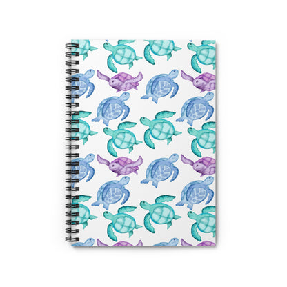 Sea Turtle Theme Spiral Bound Notebook
