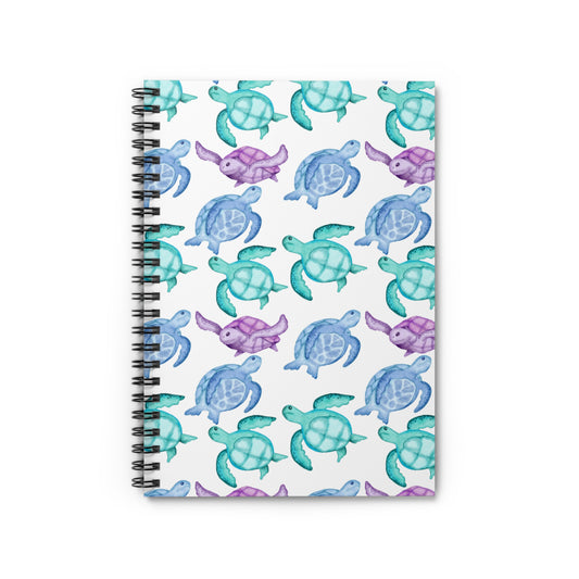 Sea Turtle Theme Spiral Bound Notebook