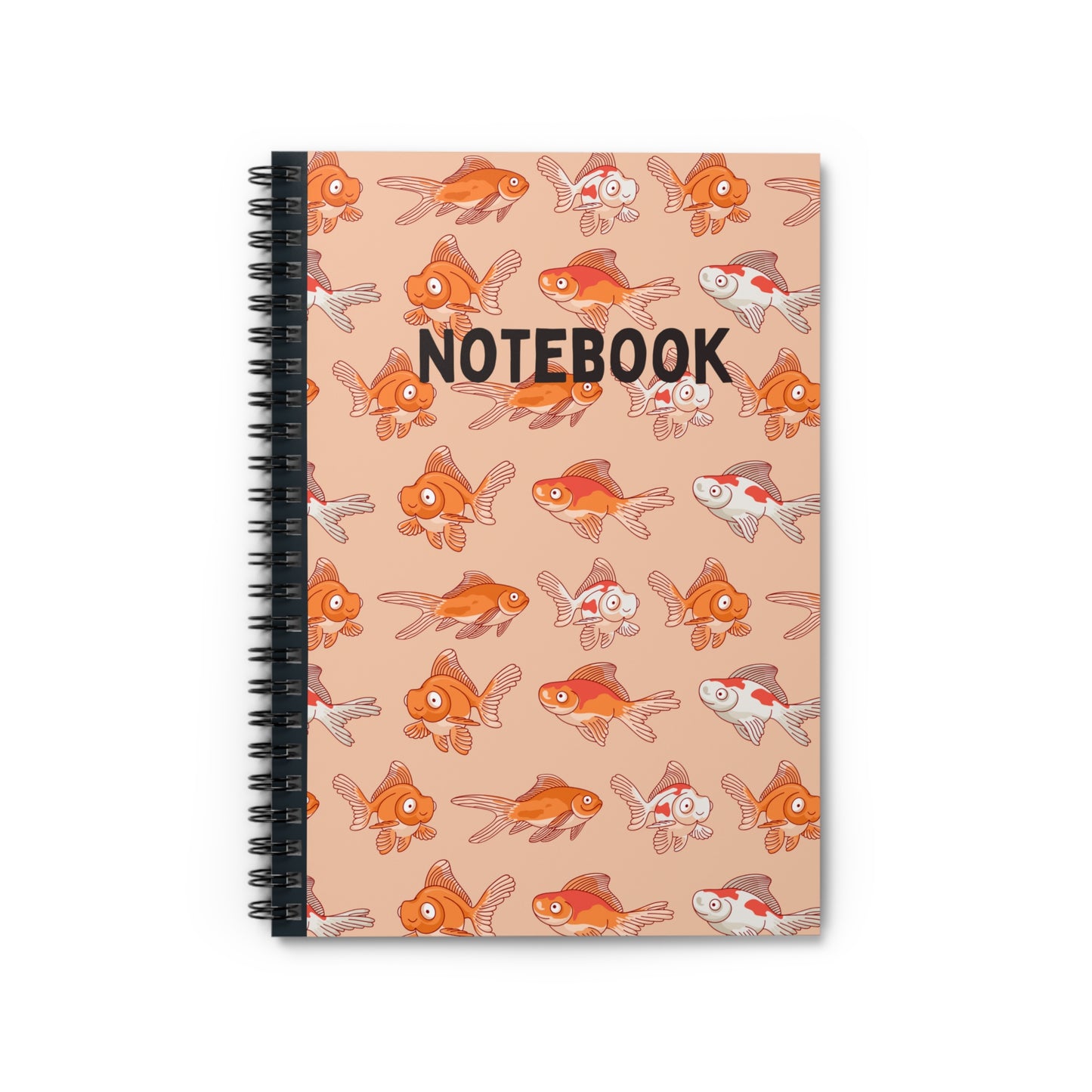 Goldfish Themed Spiral Bound Notebook