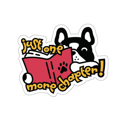 French Bulldog "One More Chapter" Vinyl Indoor/Outdoor Sticker
