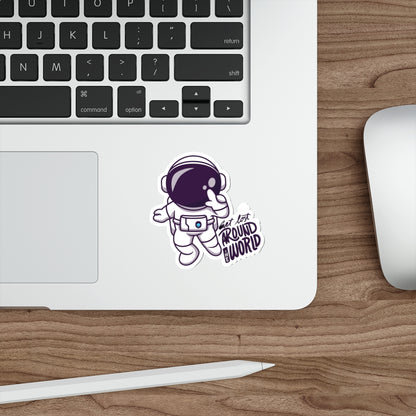 Astronaut Get Lost Around The World Indoor/Outdoor Vinyl Die Cut Sticker