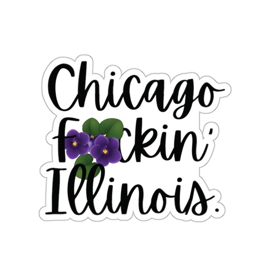 Chicago Illinois Swear Word Die Cut Vinyl Indoor Outdoor Sticker