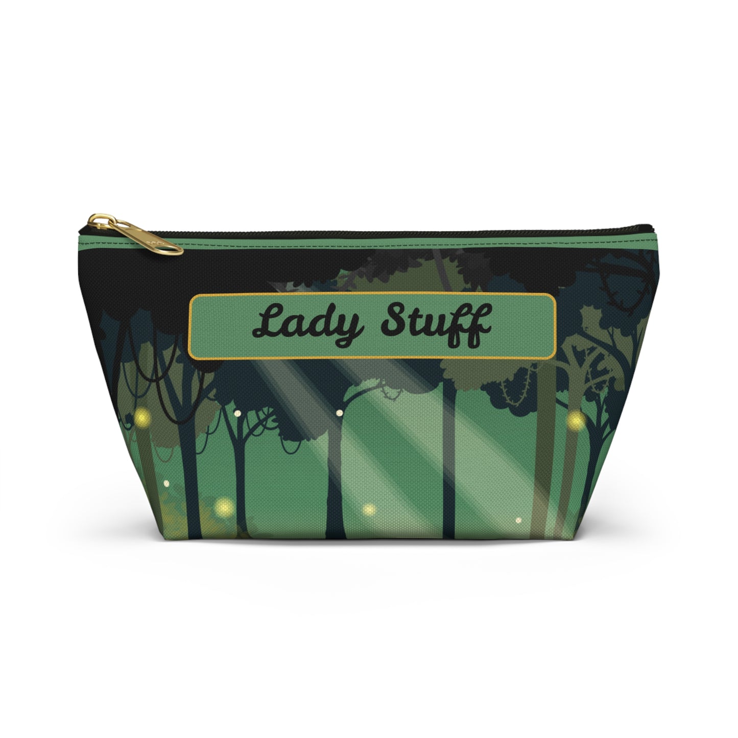 Green Forest Print Travel Accessory Bag - A Great Gift For Her!