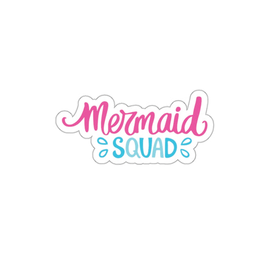 Mermaid Squad Indoor/Outdoor Die Cut Vinyl Sticker